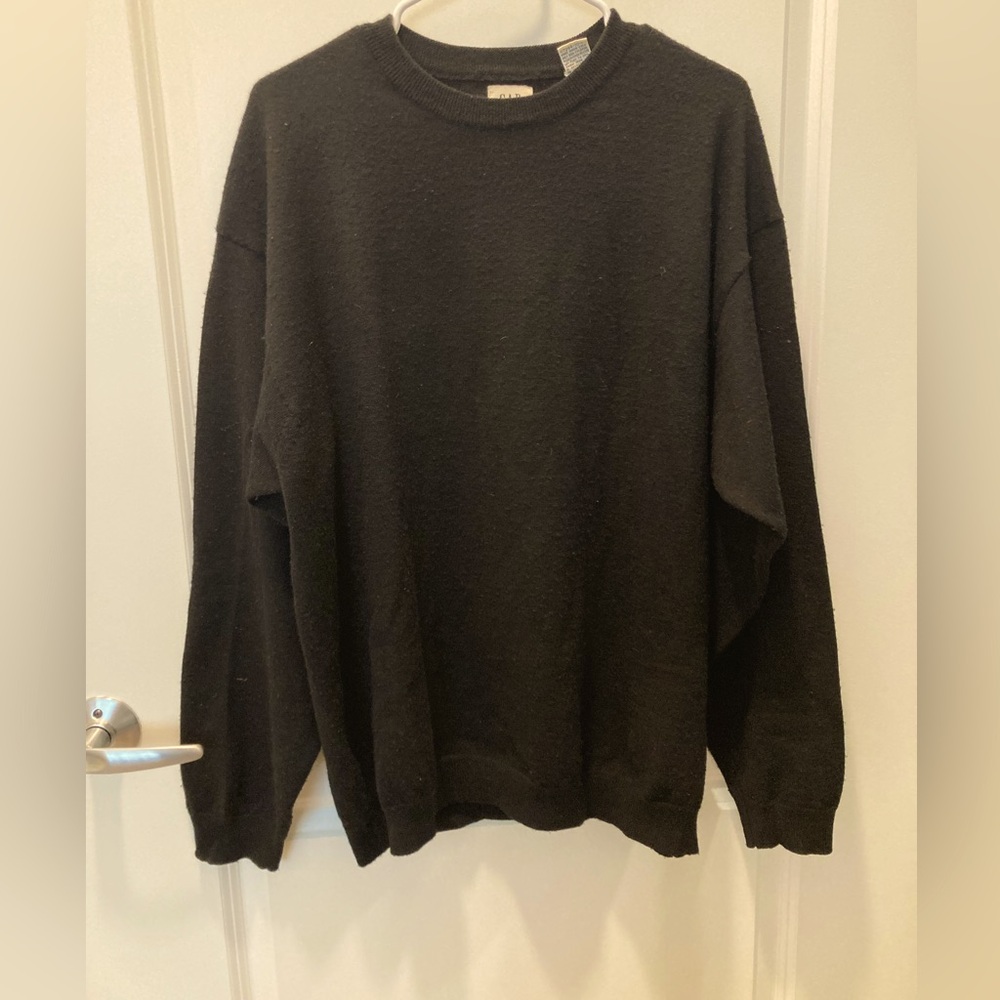 Gap 100% Merino Wool Black Sweater